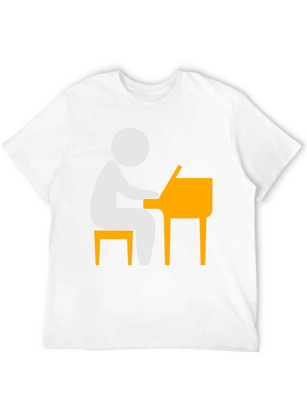 Piano Player T-Shirt - Stick Figure Musician Tee