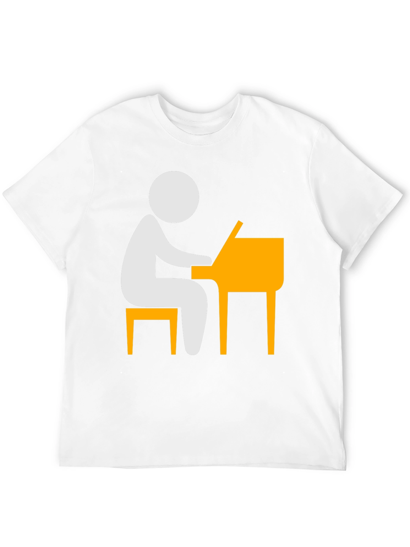 Piano Player T-Shirt - Stick Figure Musician Tee