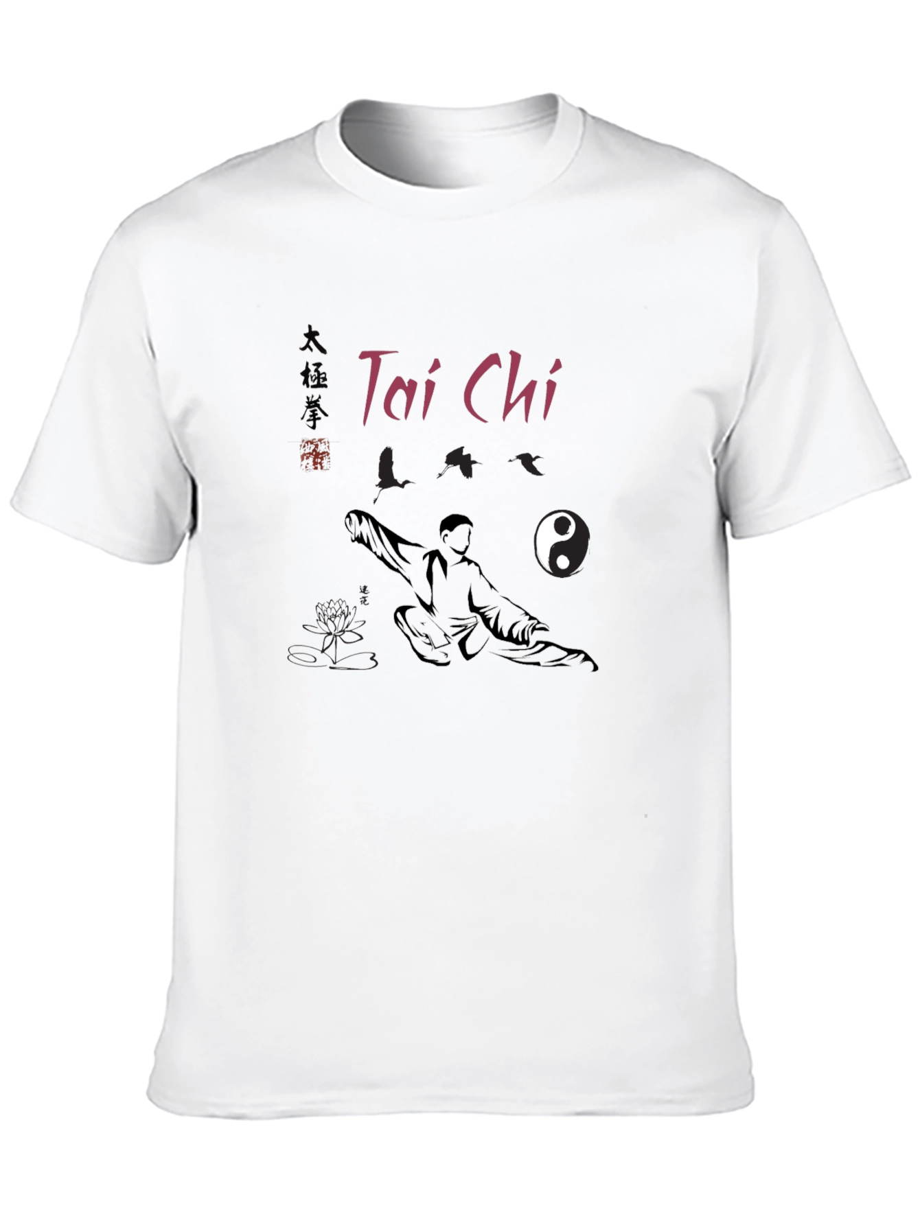 Tai Chi Graphic T-Shirt - Martial Arts Yin Yang Tee