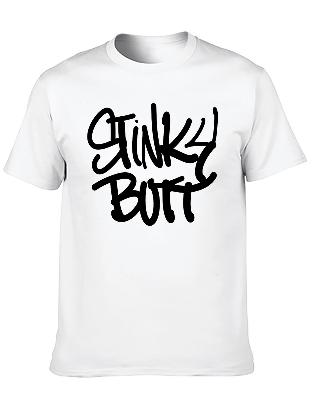 Stinky Butt Black Crewneck T-Shirt - Novelty Graphic Tee
