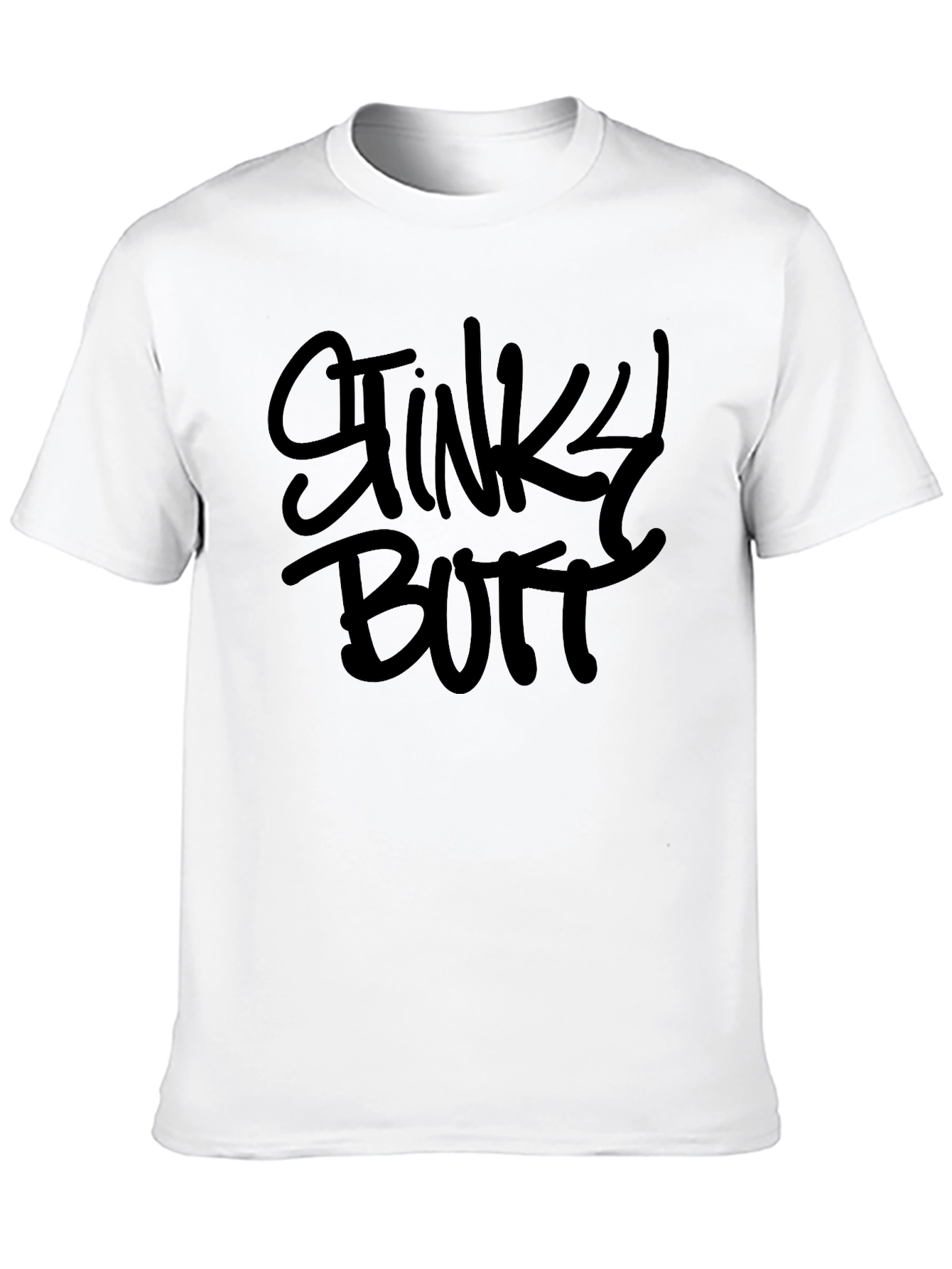 Stinky Butt Black Crewneck T-Shirt - Novelty Graphic Tee