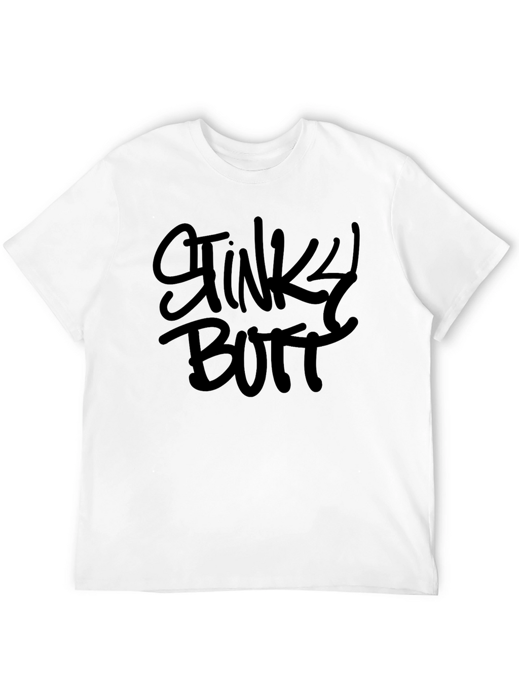 Stinky Butt Black Crewneck T-Shirt - Novelty Graphic Tee