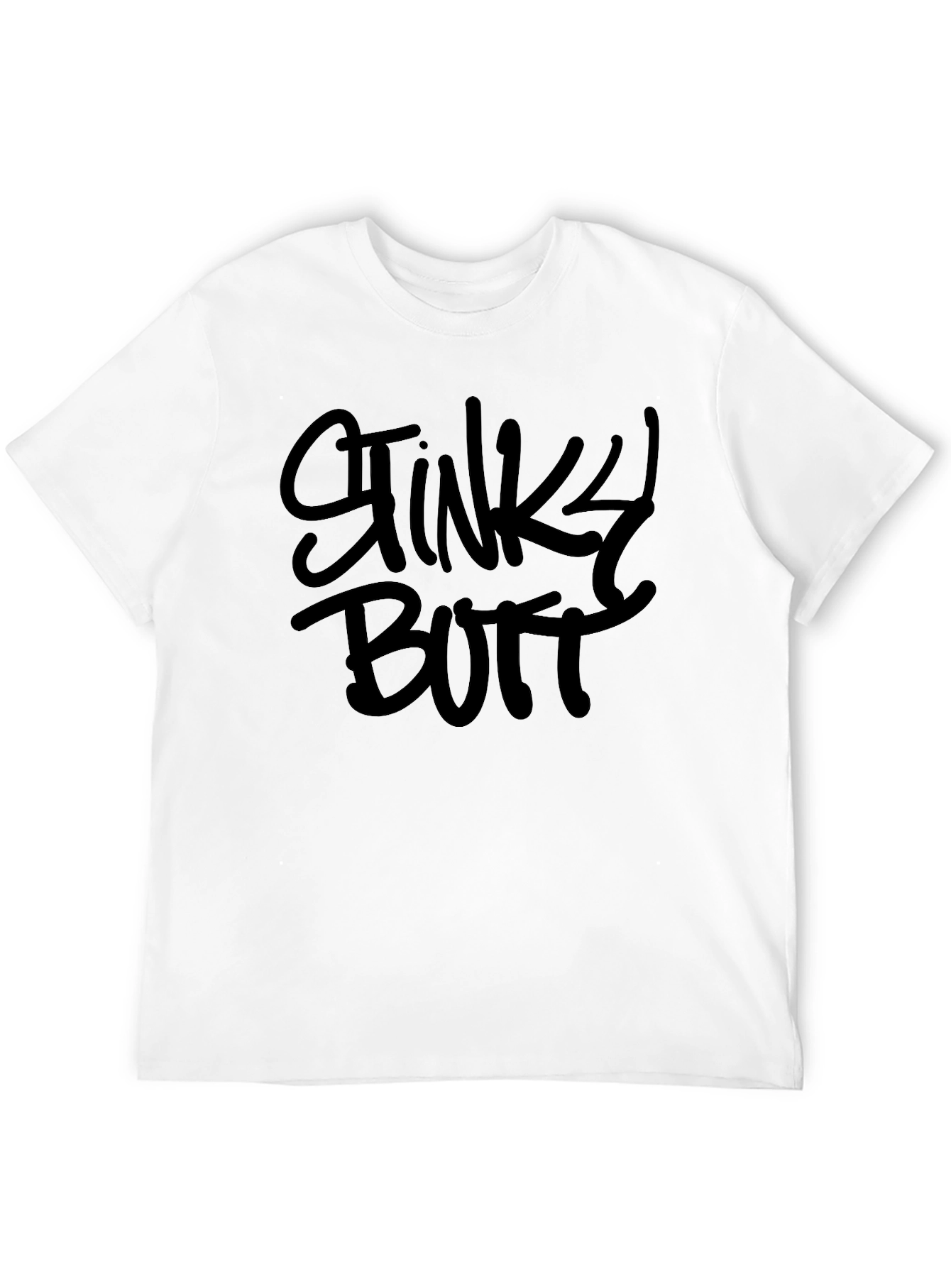 Stinky Butt Black Crewneck T-Shirt - Novelty Graphic Tee