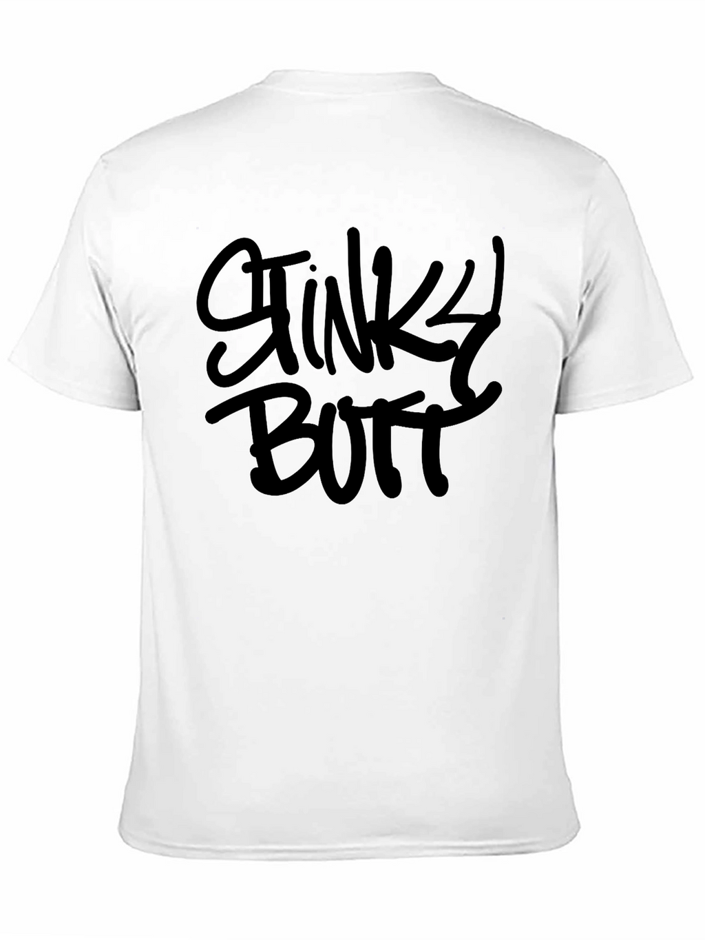 Stinky Butt Black Crewneck T-Shirt - Novelty Graphic Tee