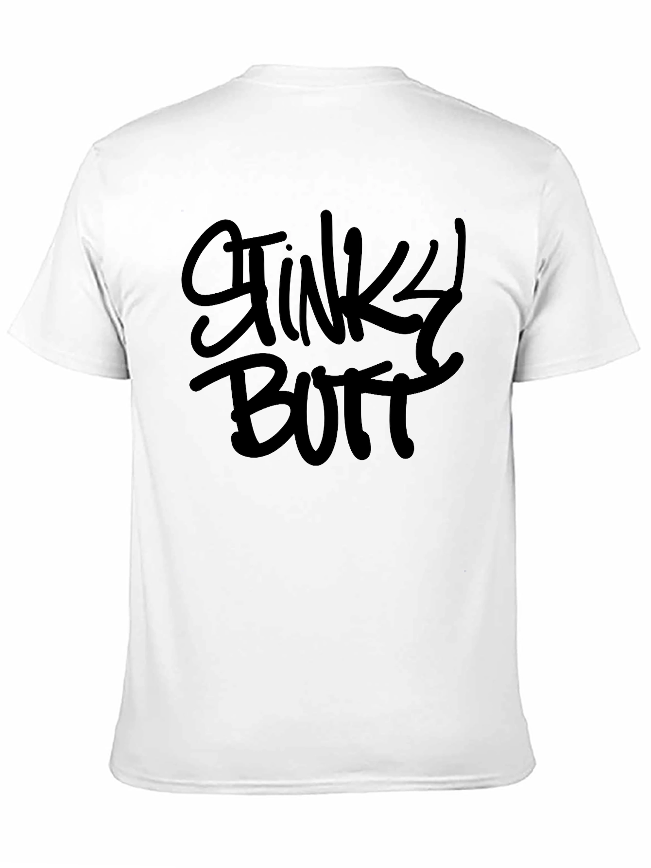 Stinky Butt Black Crewneck T-Shirt - Novelty Graphic Tee