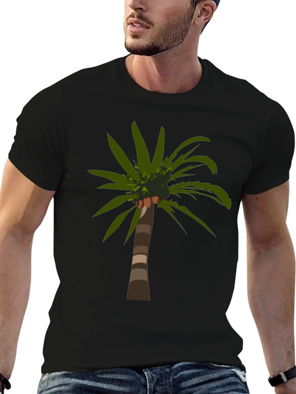 Palm Tree Graphic Tee - Tropical Island Vibes