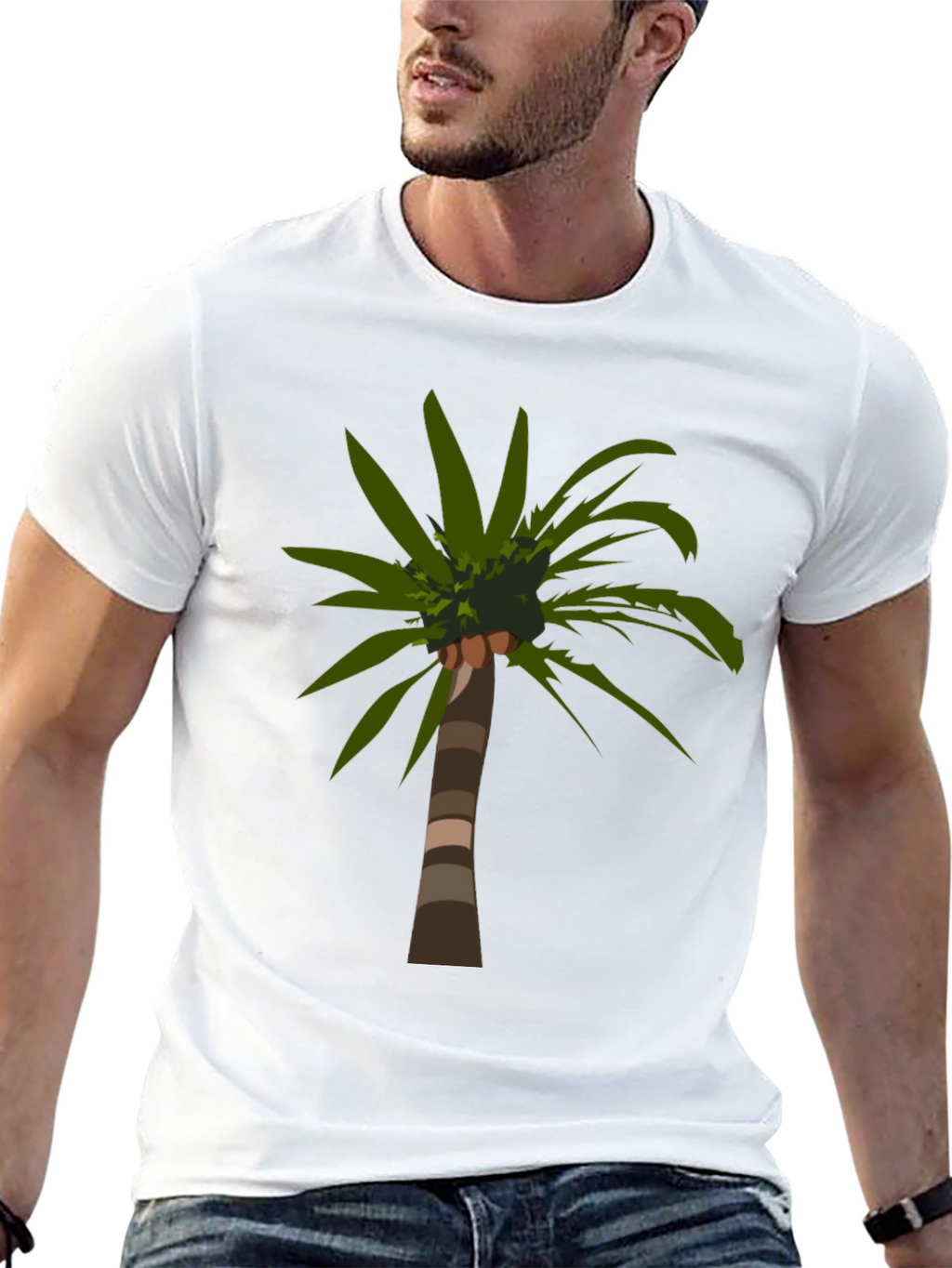 Palm Tree Graphic Tee - Tropical Island Vibes