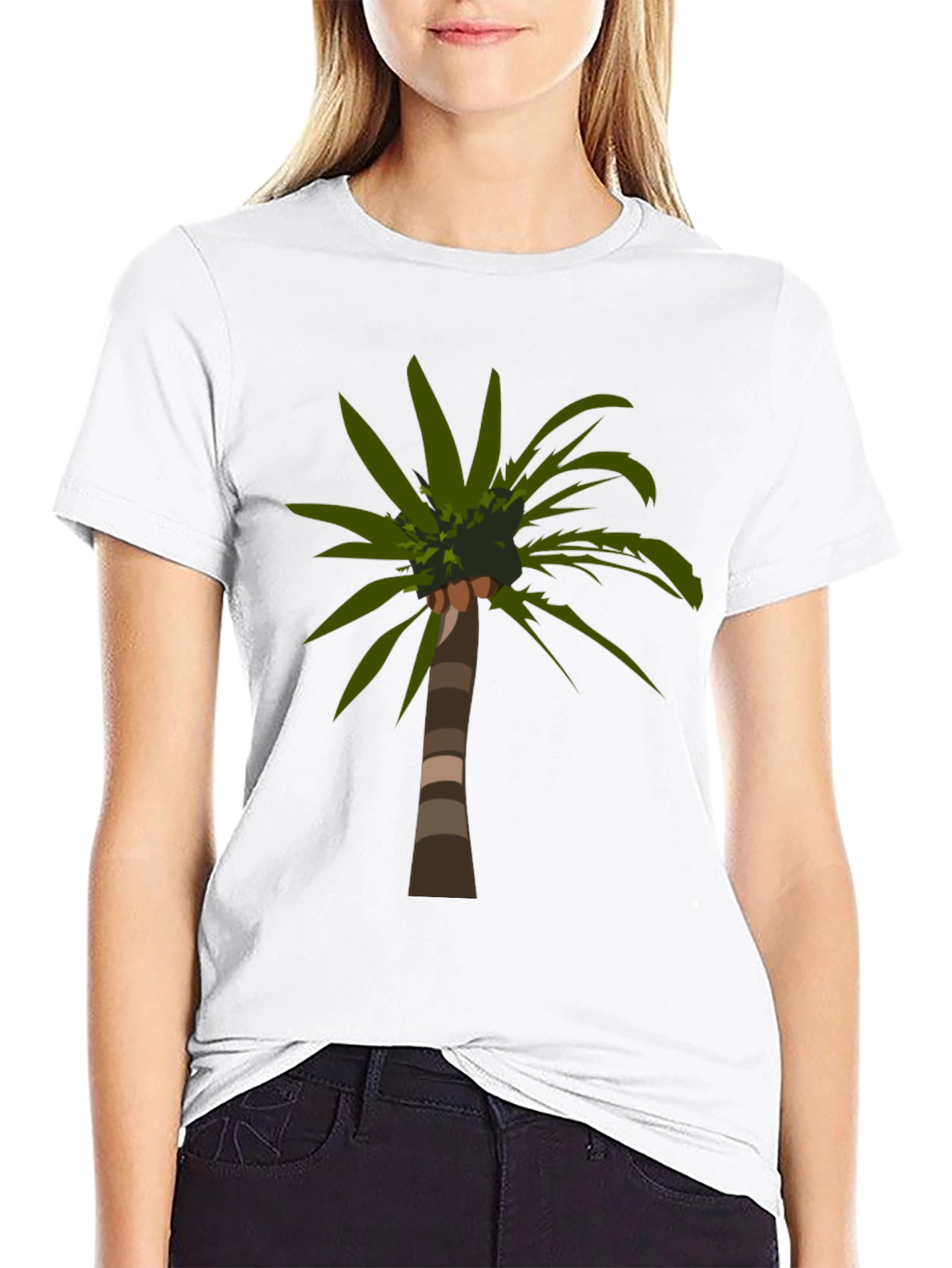 Palm Tree Graphic Tee - Tropical Island Vibes