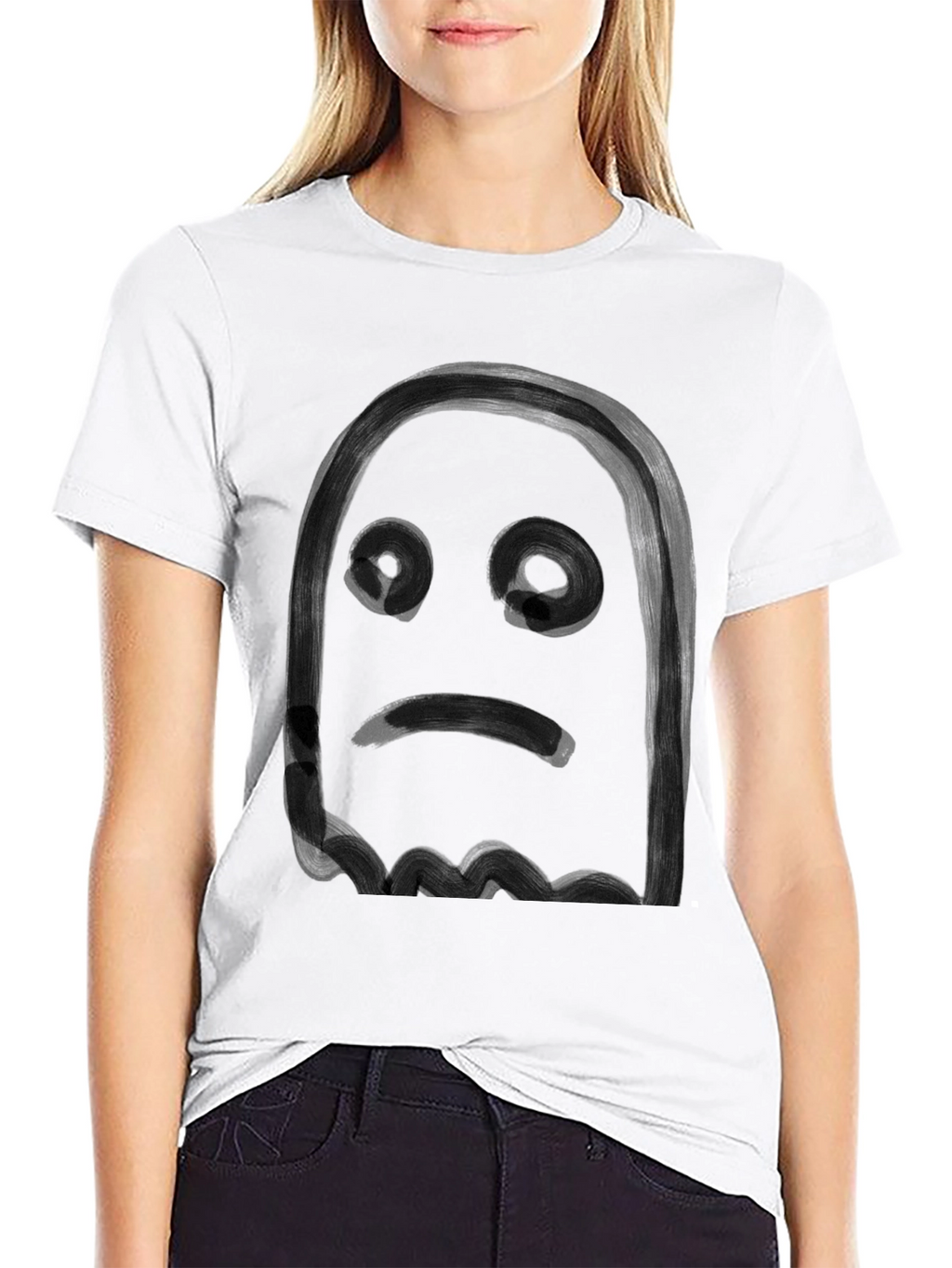 Spooky Ghost Graphic T-Shirt - Halloween Mens Tee