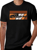 Retro Trucker T-Shirt - Black Graphic Tee
