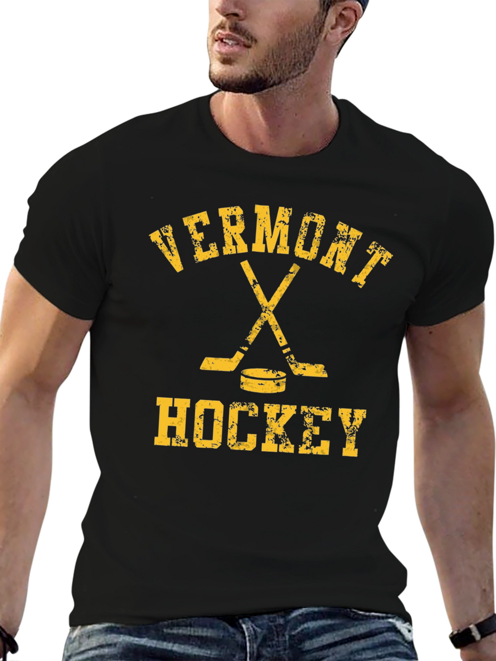 Vermont Hockey T-Shirt - Black Tee