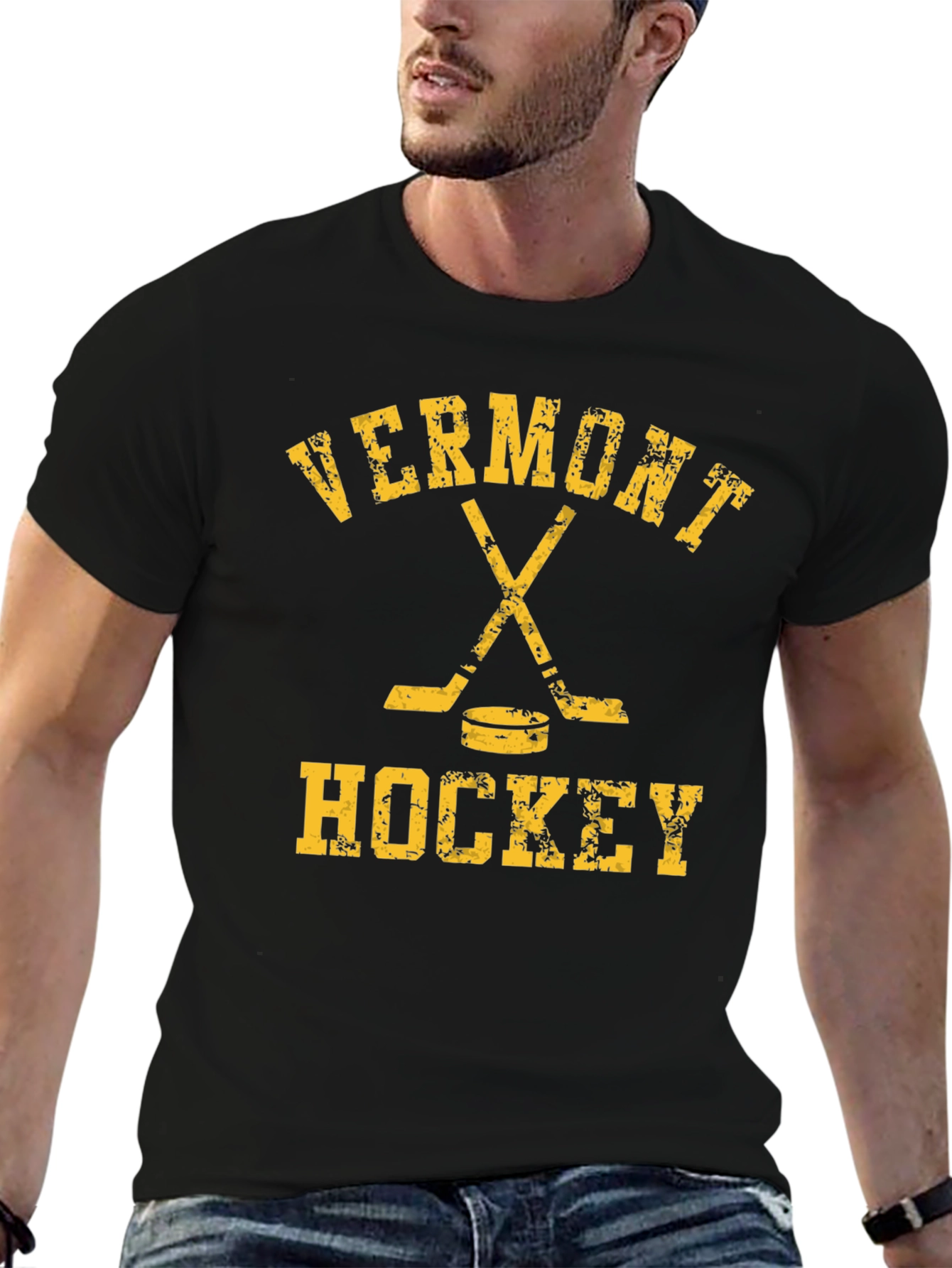 Vermont Hockey T-Shirt - Black Tee