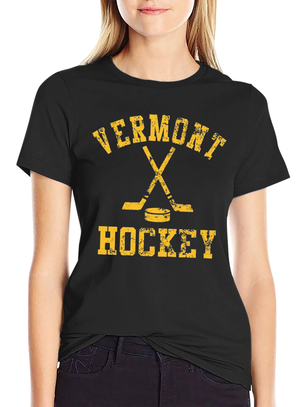 Vermont Hockey T-Shirt - Black Tee