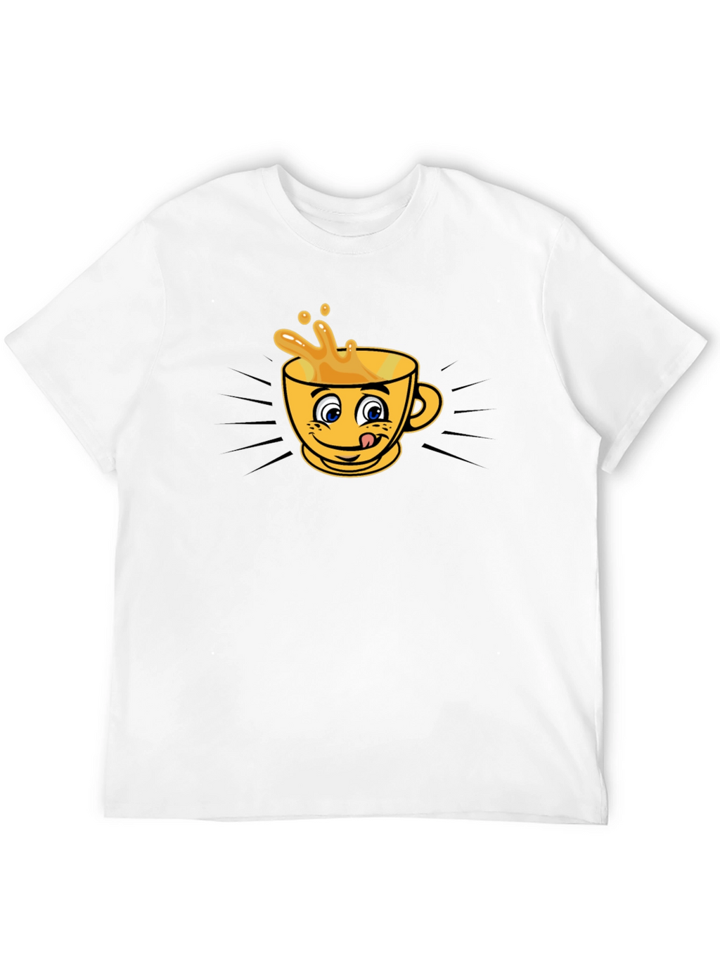 Funny Coffee Cup Graphic T-Shirt