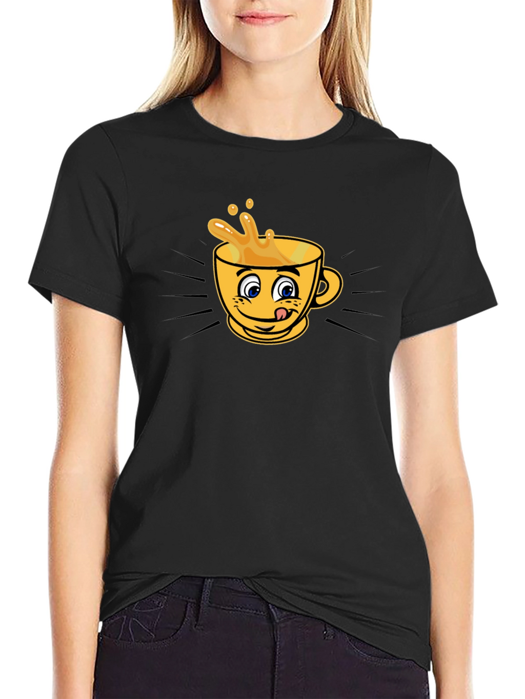 Funny Coffee Cup Graphic T-Shirt