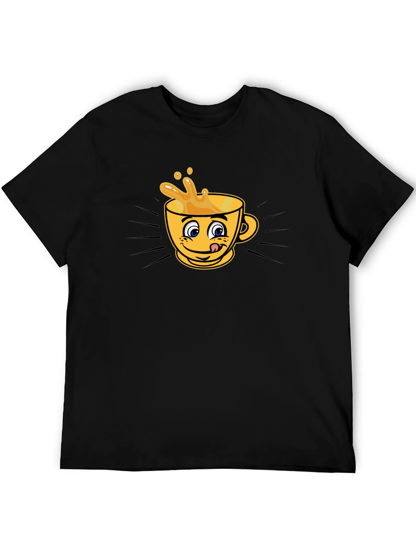 Funny Coffee Cup Graphic T-Shirt