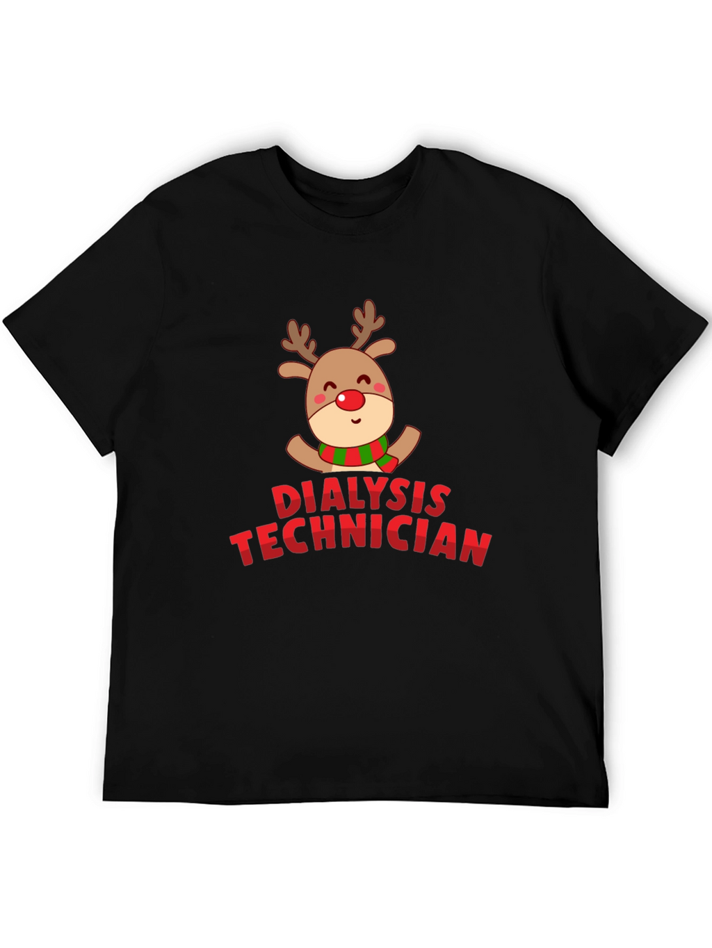 Christmas Dialysis Technician Reindeer T-Shirt