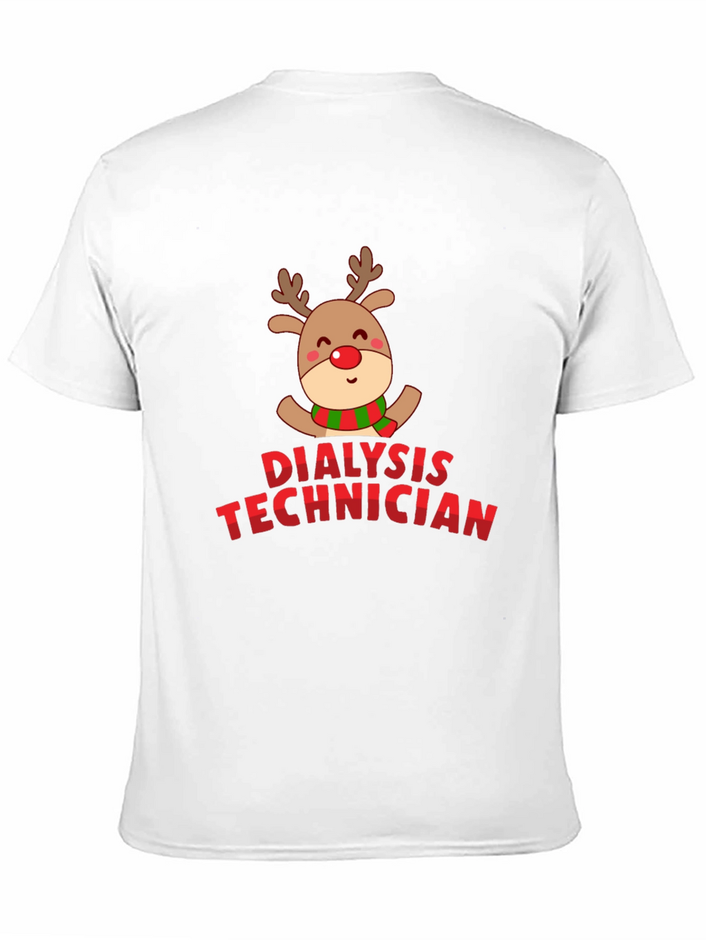 Christmas Dialysis Technician Reindeer T-Shirt