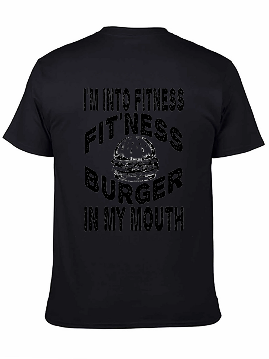 Fitness Burger T-Shirt: Funny Foodie Gym Tee