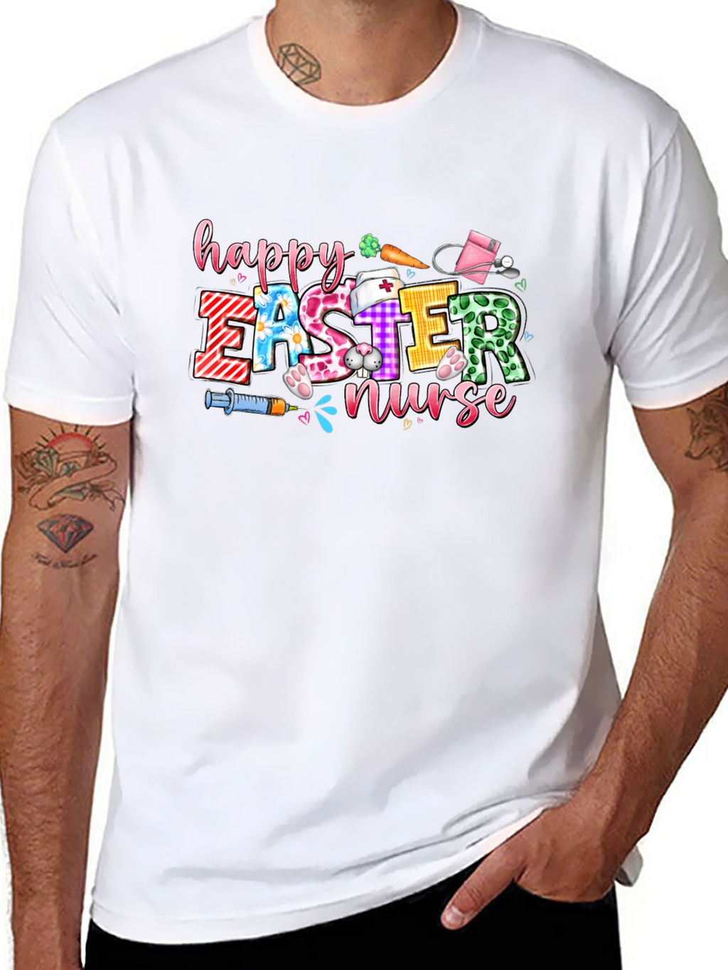 Happy Easter Nurse Graphic T-Shirt