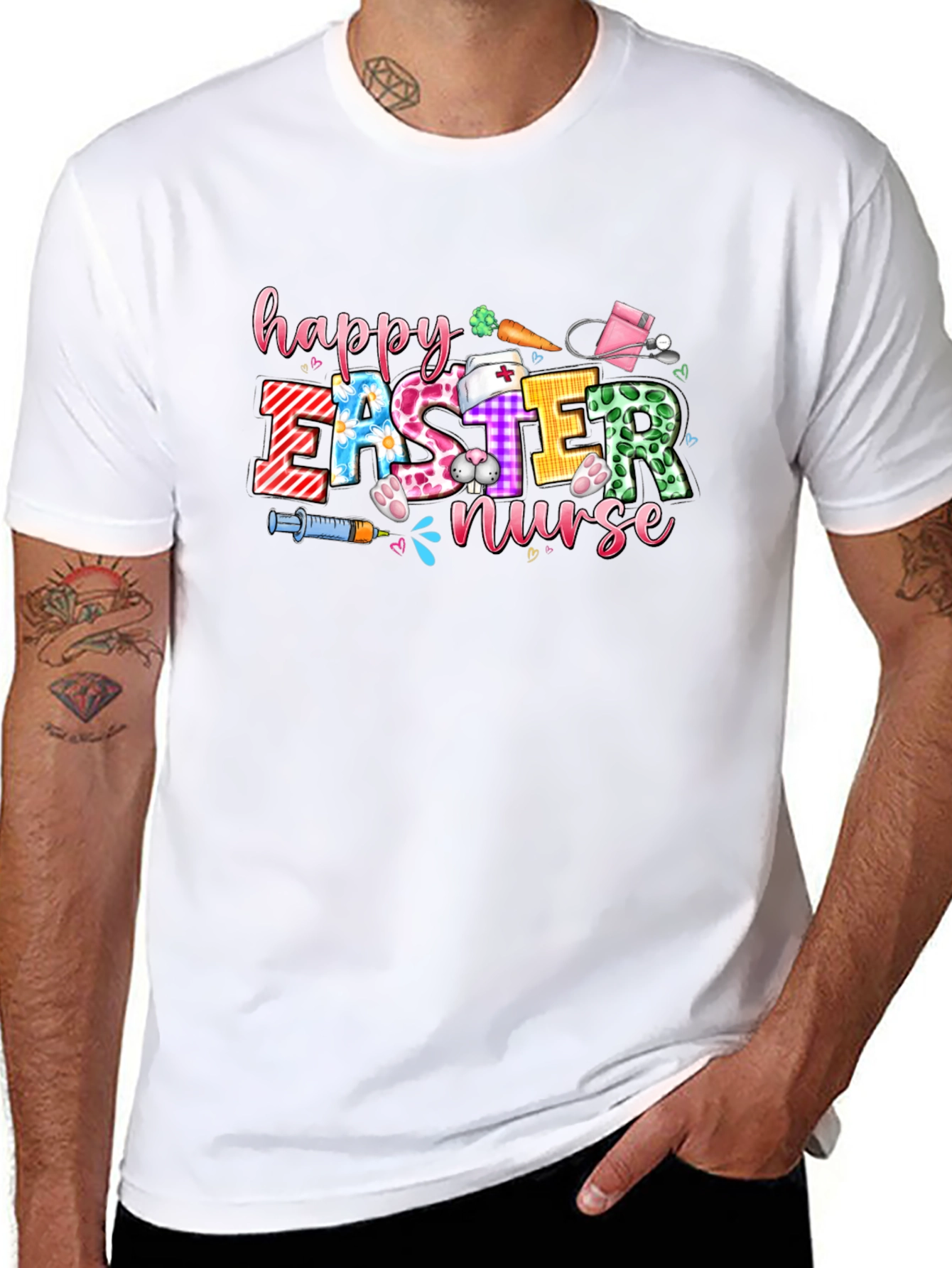 Happy Easter Nurse Graphic T-Shirt