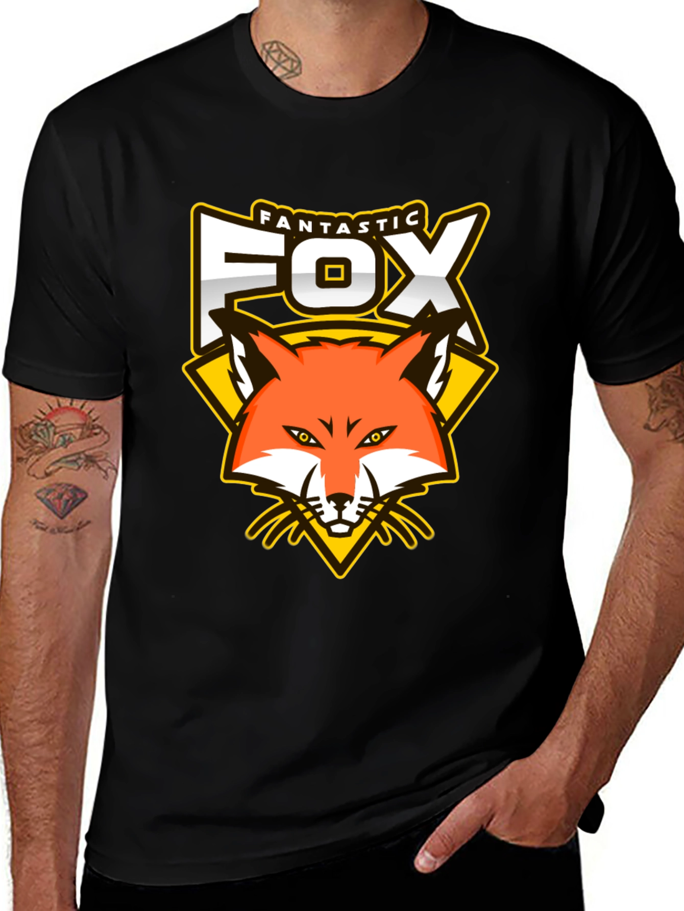 Fantastic Fox Graphic T-Shirt - Cool Animal Design