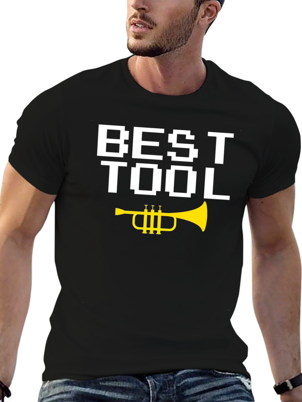 Best Tool Trumpet Graphic T-Shirt - Funny Musician Tee