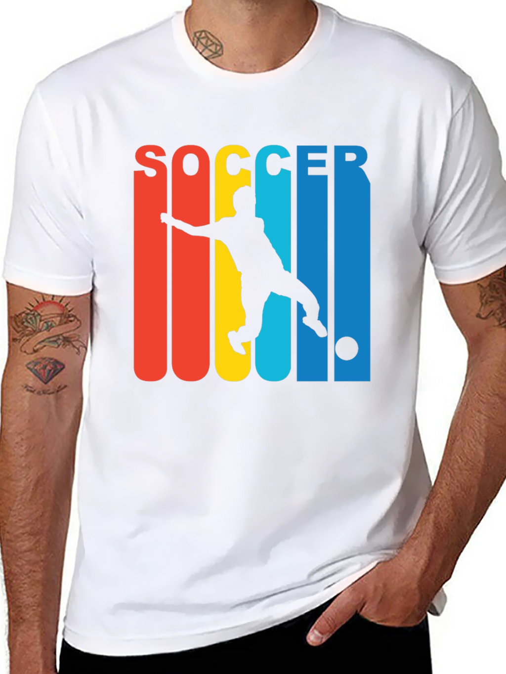 Soccer Player Graphic T-Shirt