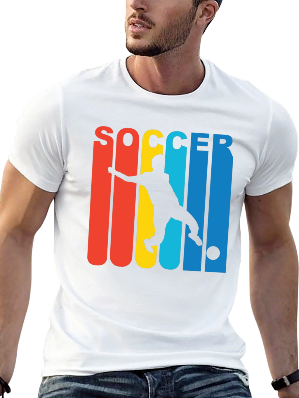 Soccer Player Graphic T-Shirt