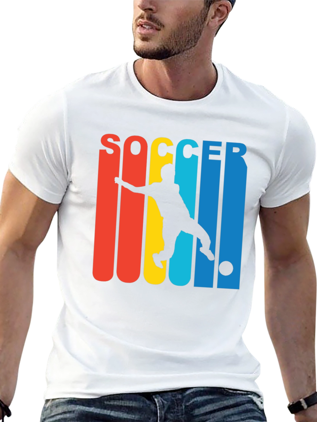 Soccer Player Graphic T-Shirt