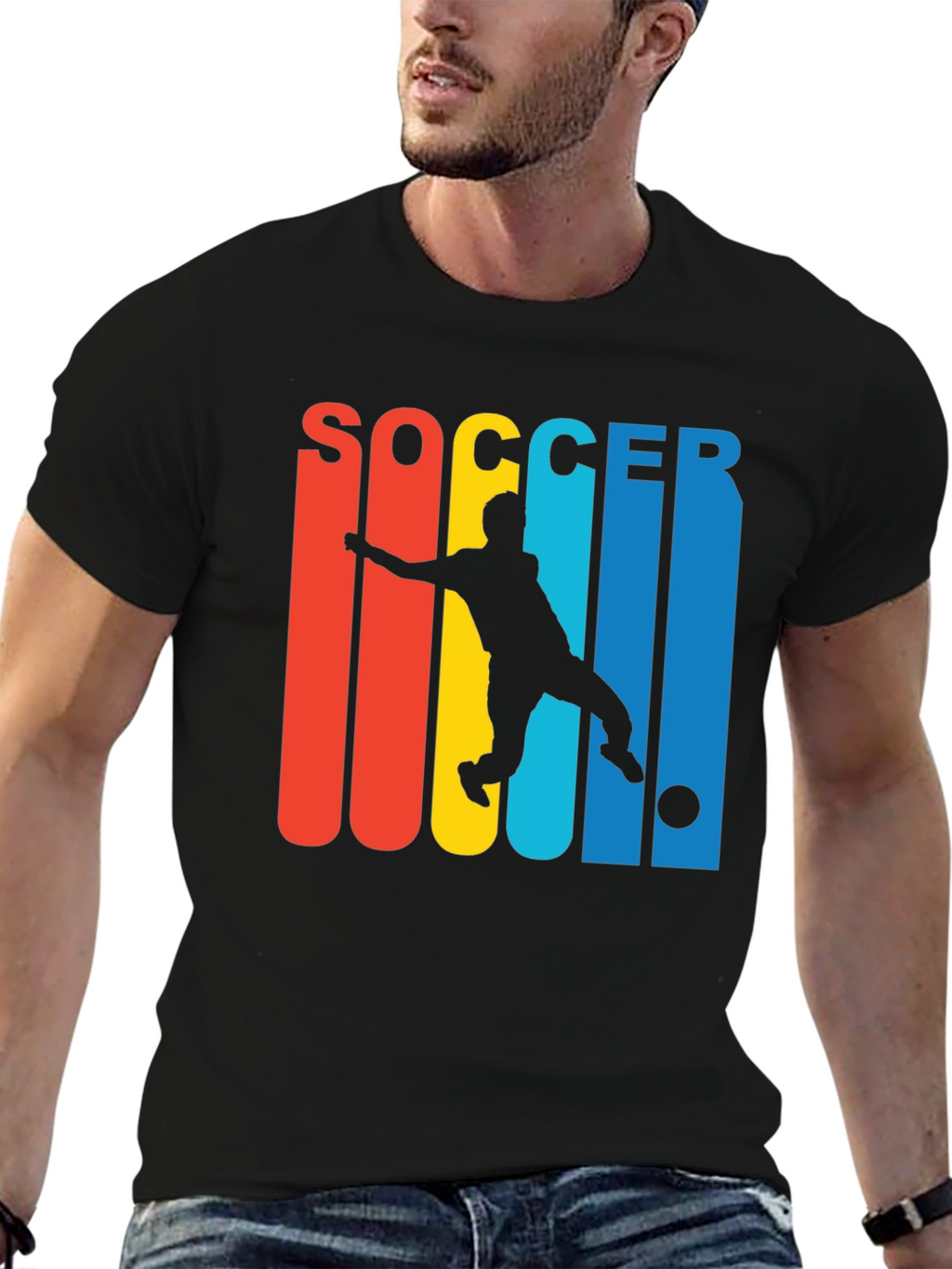 Soccer Player Graphic T-Shirt