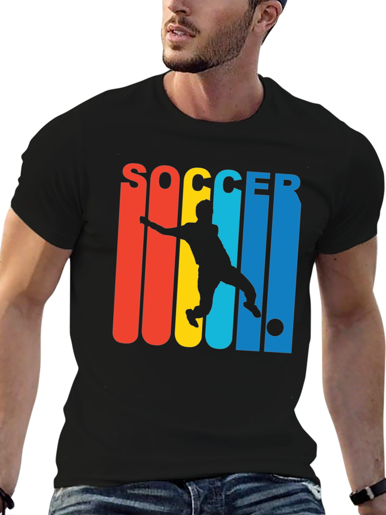 Soccer Player Graphic T-Shirt