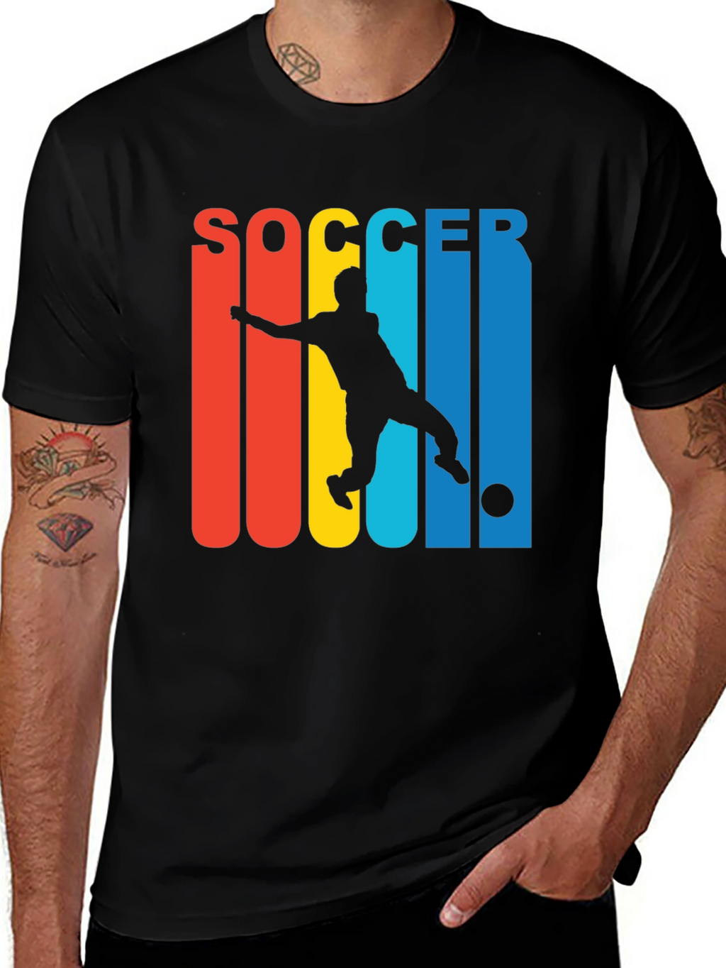 Soccer Player Graphic T-Shirt