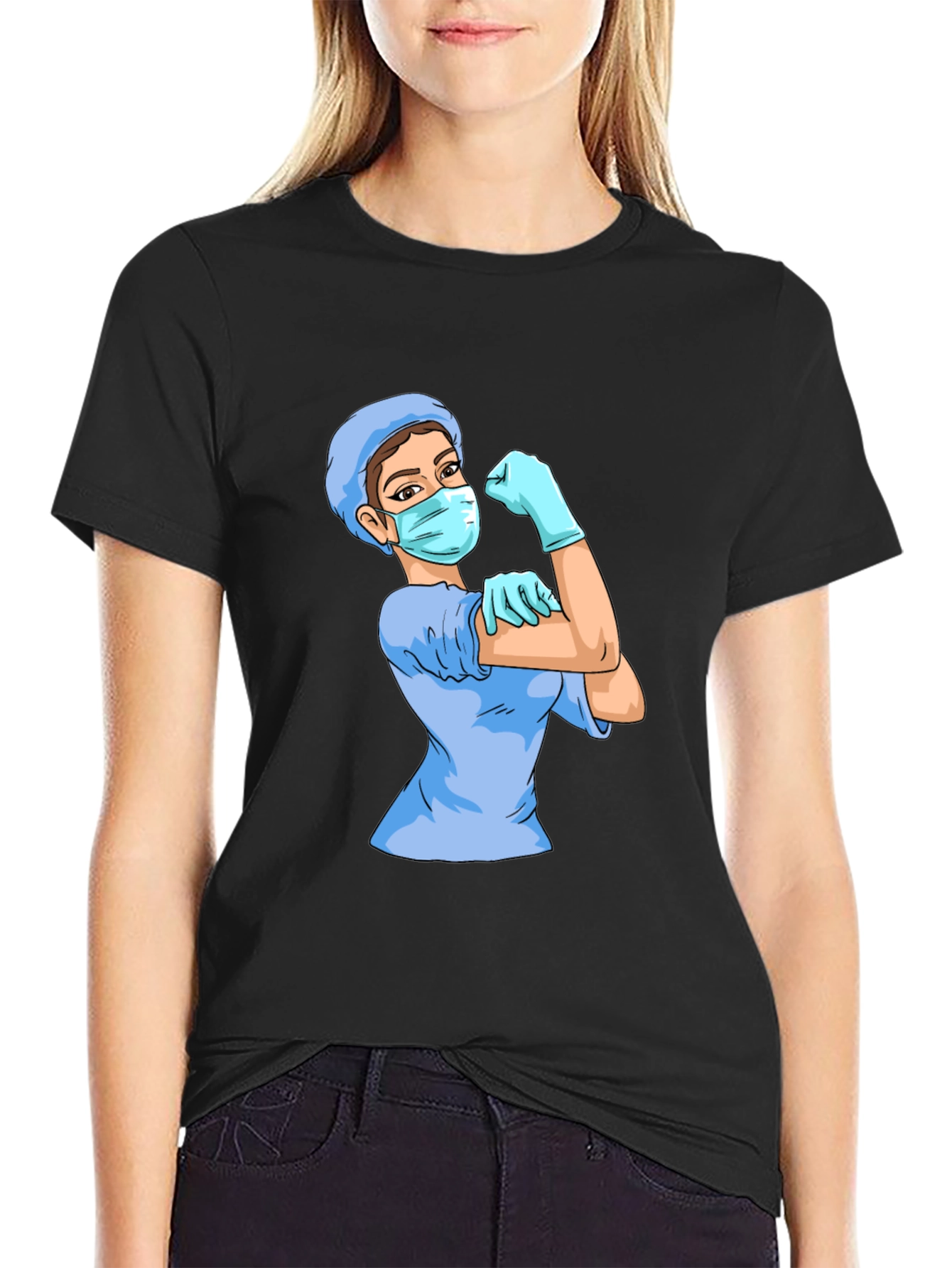 Nurse We Can Do It Black T-Shirt