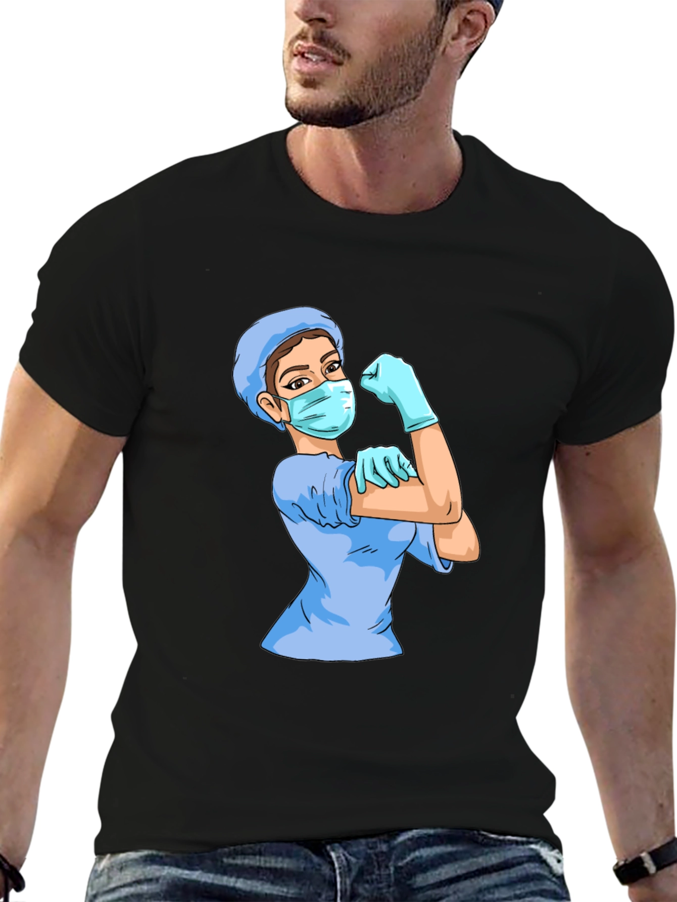 Nurse We Can Do It Black T-Shirt