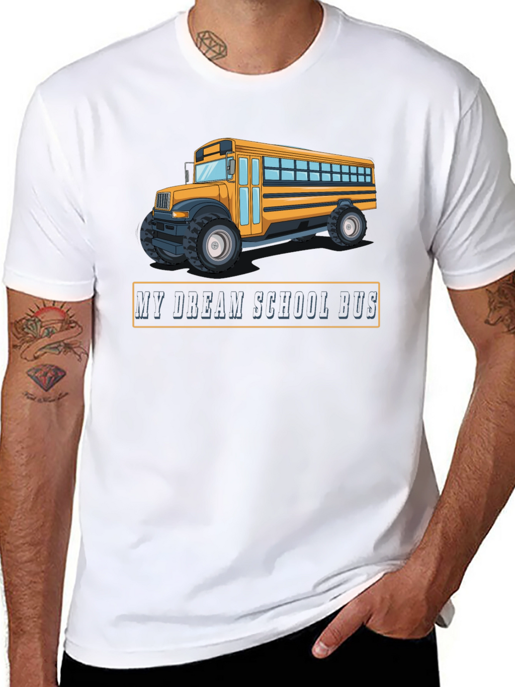 My Dream School Bus Black T-Shirt
