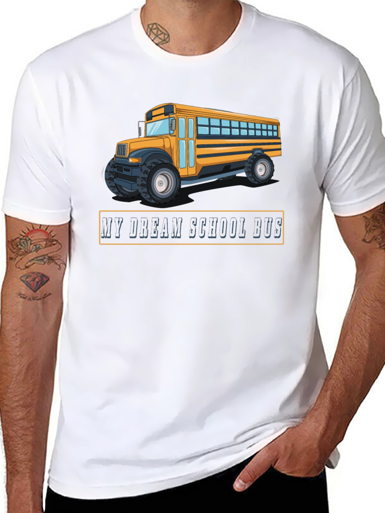 My Dream School Bus Black T-Shirt