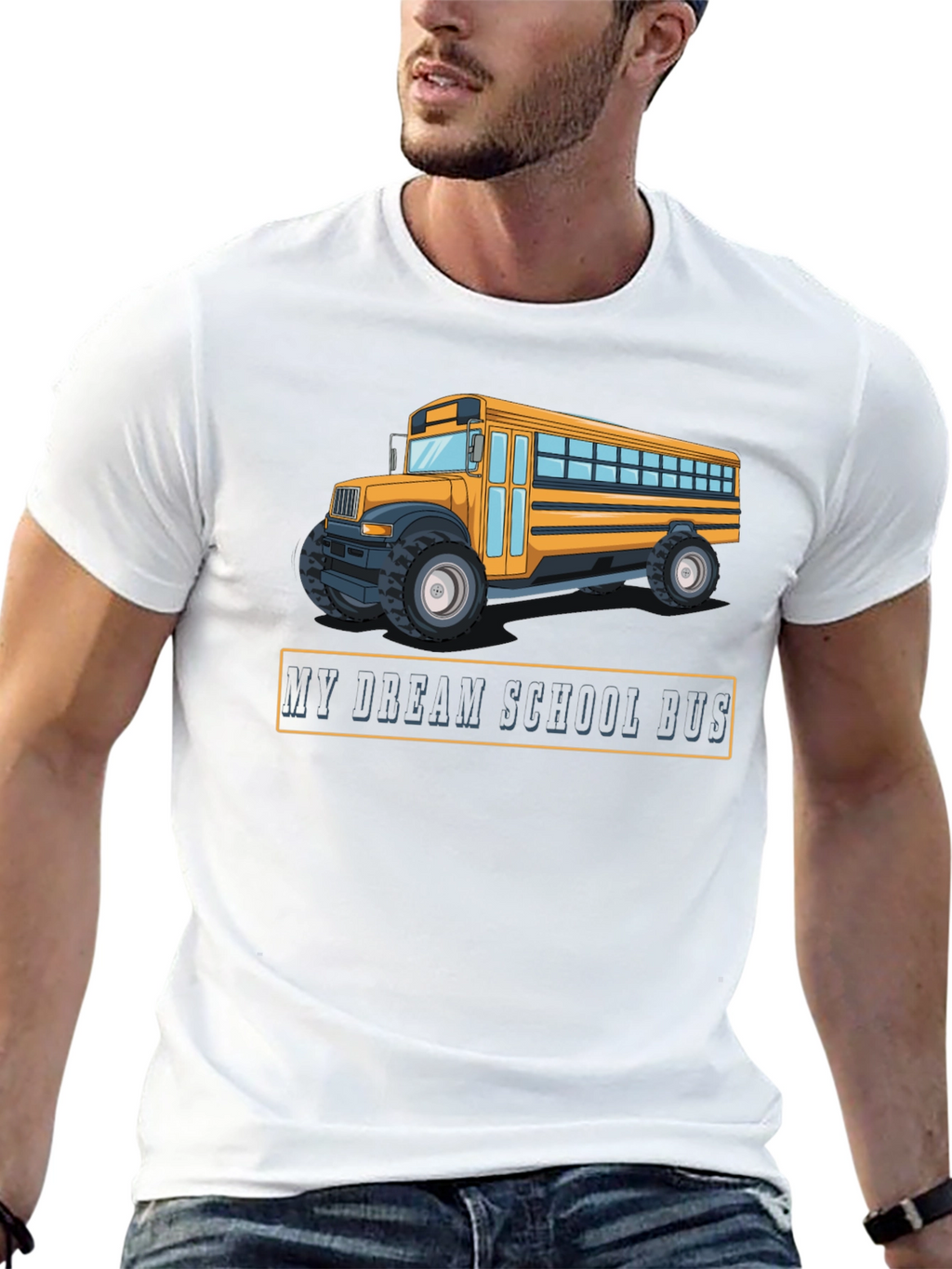 My Dream School Bus Black T-Shirt