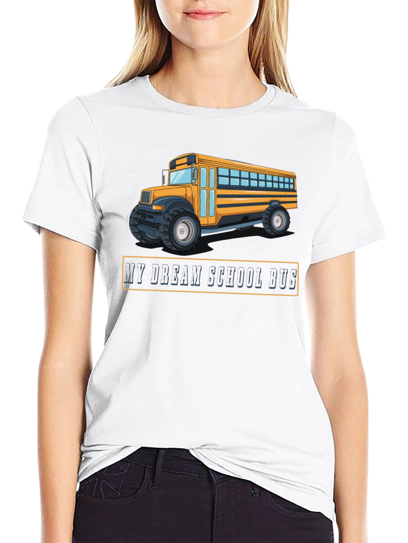 My Dream School Bus Black T-Shirt