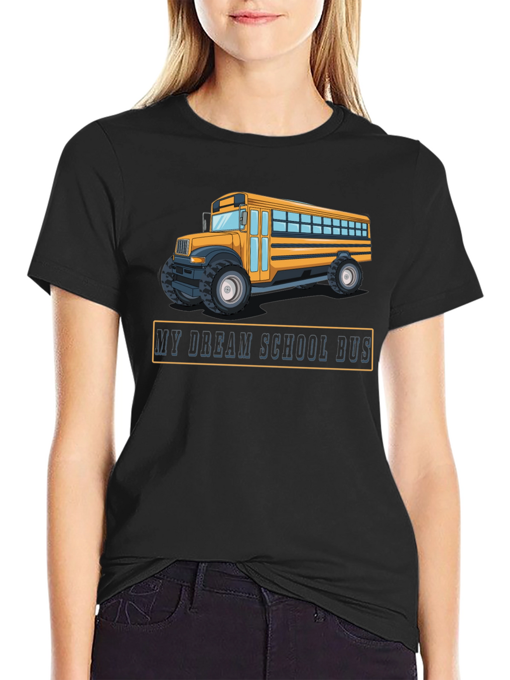 My Dream School Bus Black T-Shirt
