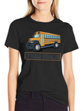 My Dream School Bus Black T-Shirt