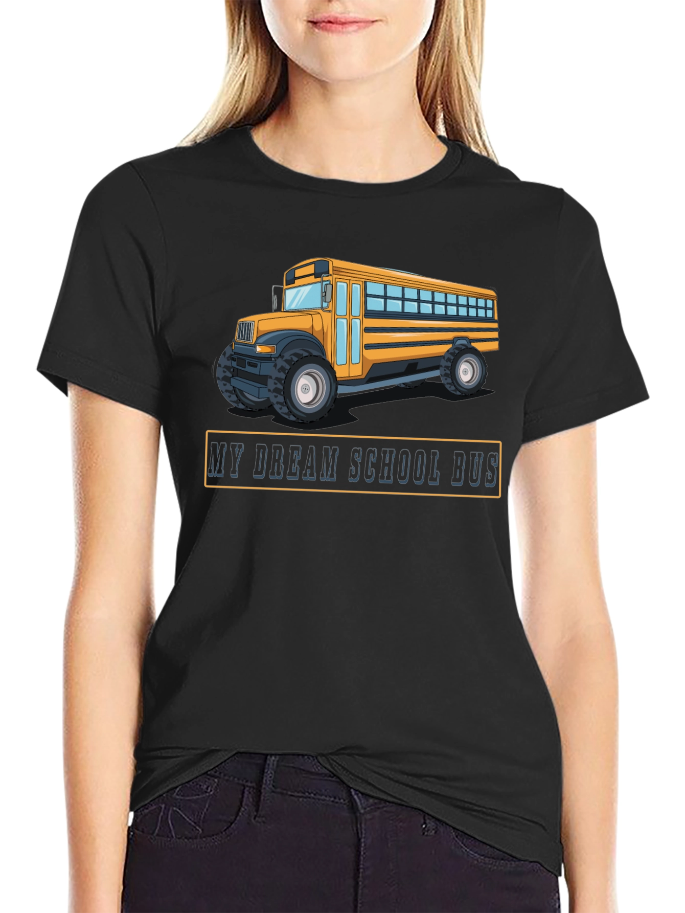 My Dream School Bus Black T-Shirt