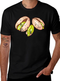 Pistachio Graphic Tee - Casual Cotton T-Shirt