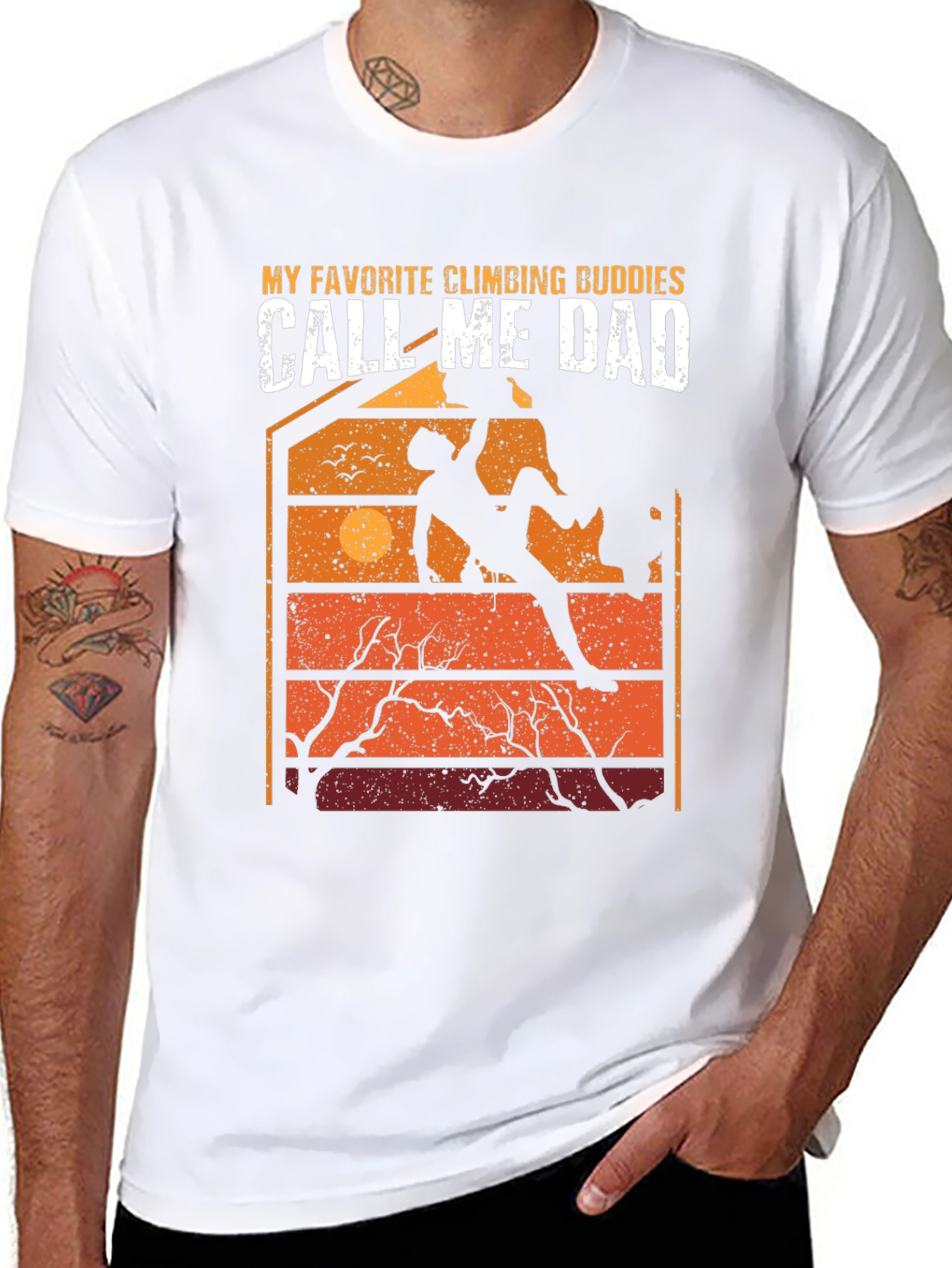 Climbing Dad T-Shirt: Favorite Climbing Buddies Graphic Tee