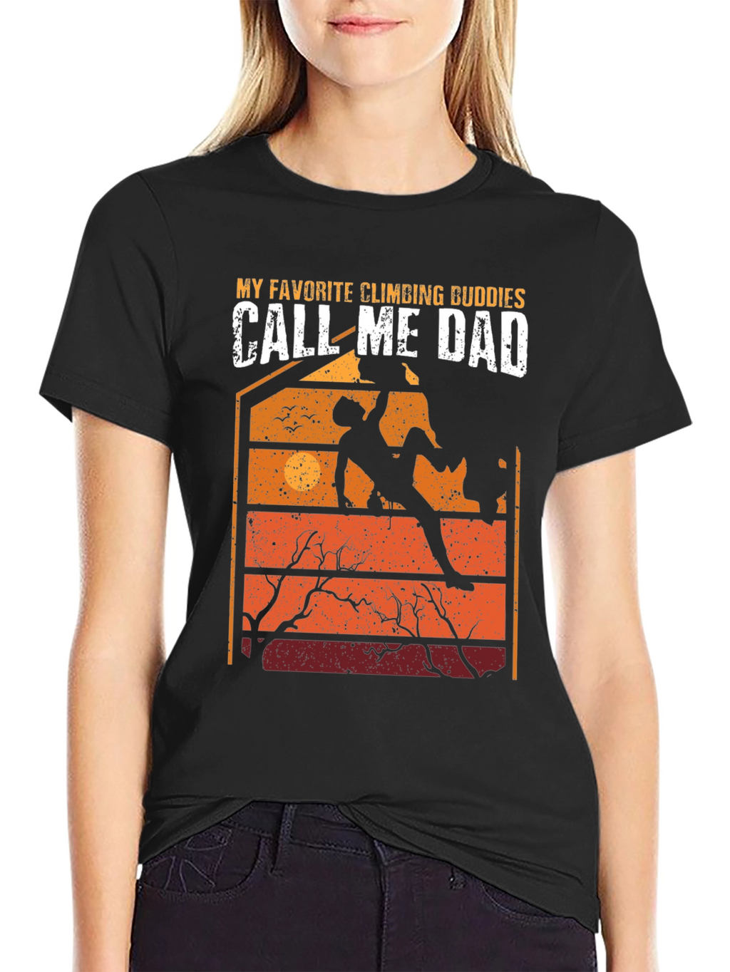 Climbing Dad T-Shirt: Favorite Climbing Buddies Graphic Tee
