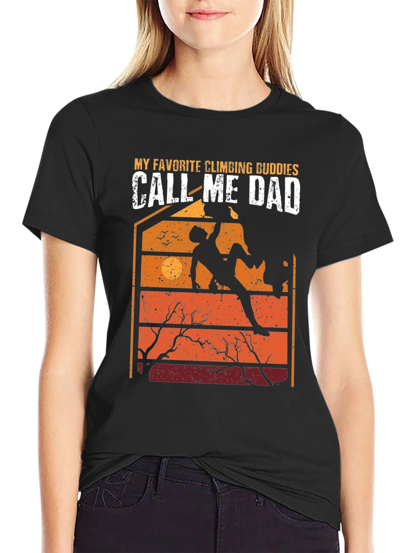 Climbing Dad T-Shirt: Favorite Climbing Buddies Graphic Tee