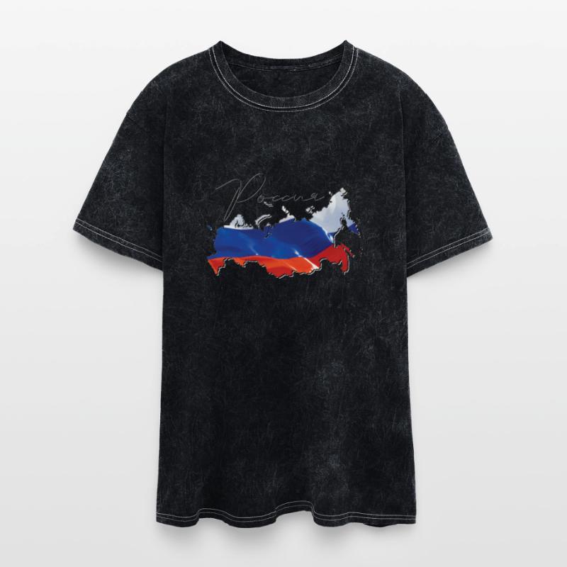 Russia Flag in Russia Map RU