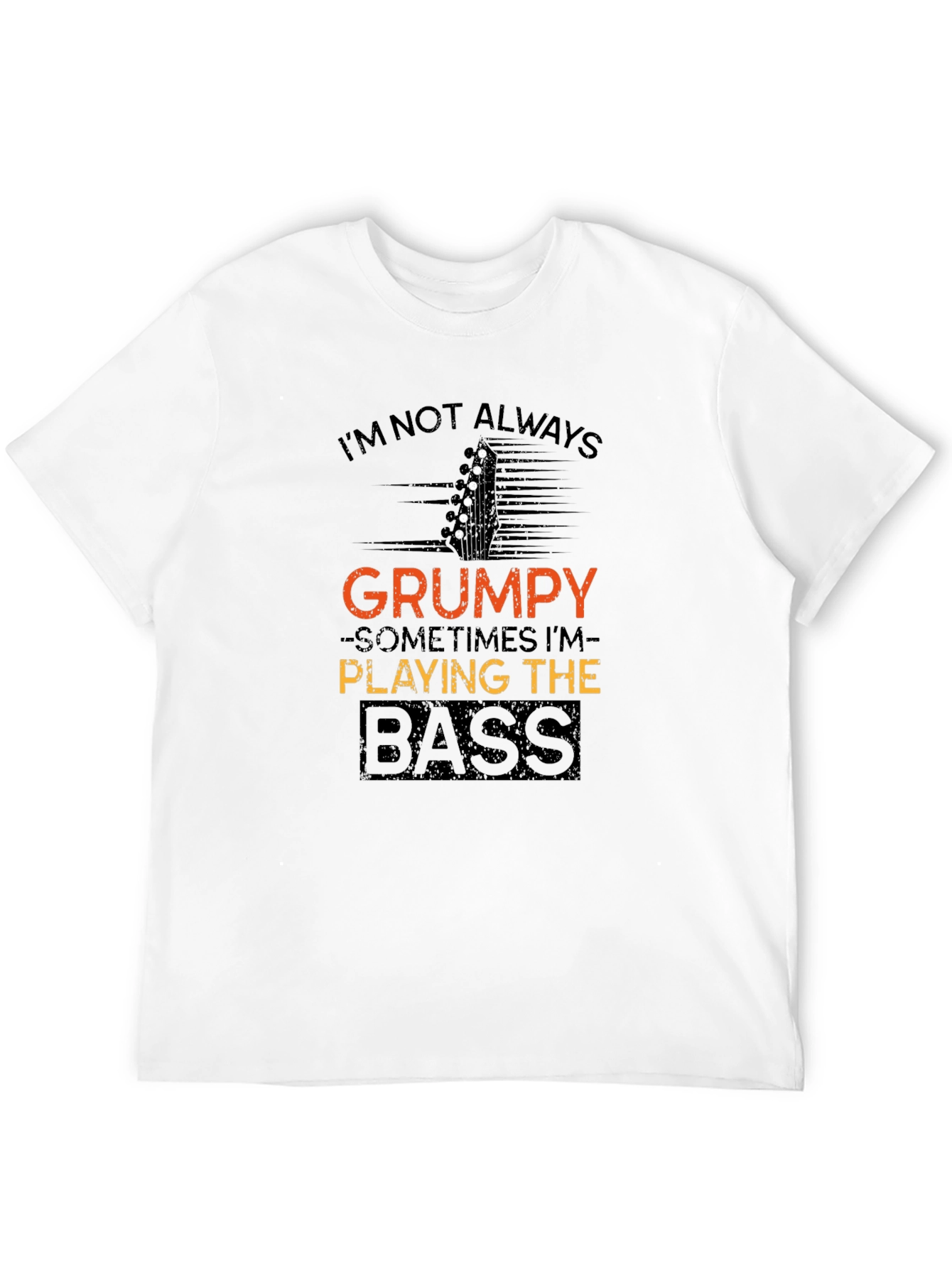 Grumpy Bass Player Black T-Shirt