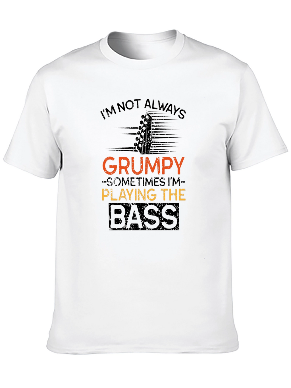 Grumpy Bass Player Black T-Shirt