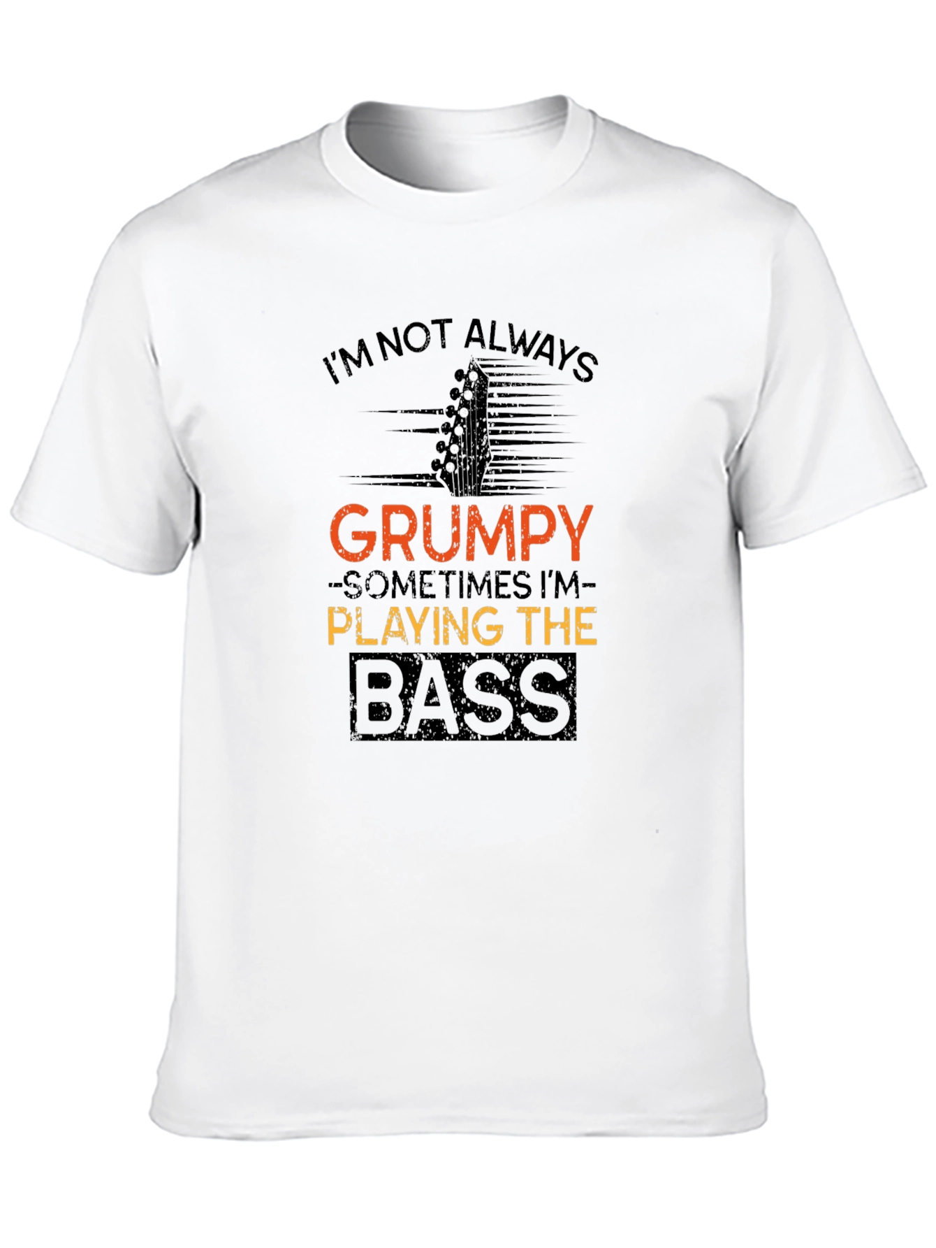 Grumpy Bass Player Black T-Shirt